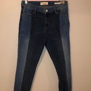 two toned high rise jeggings pacsun